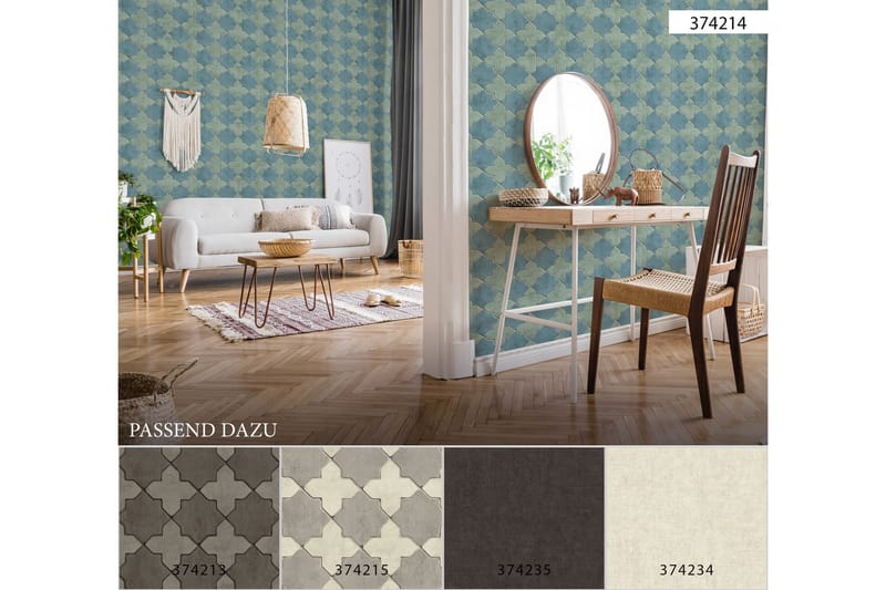 Mediterranean Tapet New Walls Finca Home - AS Creation - Inredning - Tapet - Mönstrad tapet
