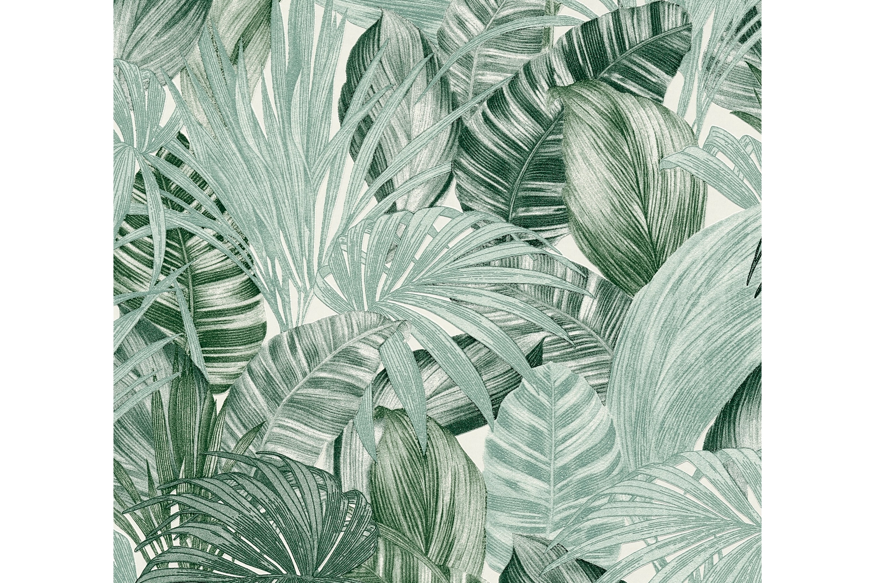 Palm tree Tapet Grönery Ovävd Grön AS Creation