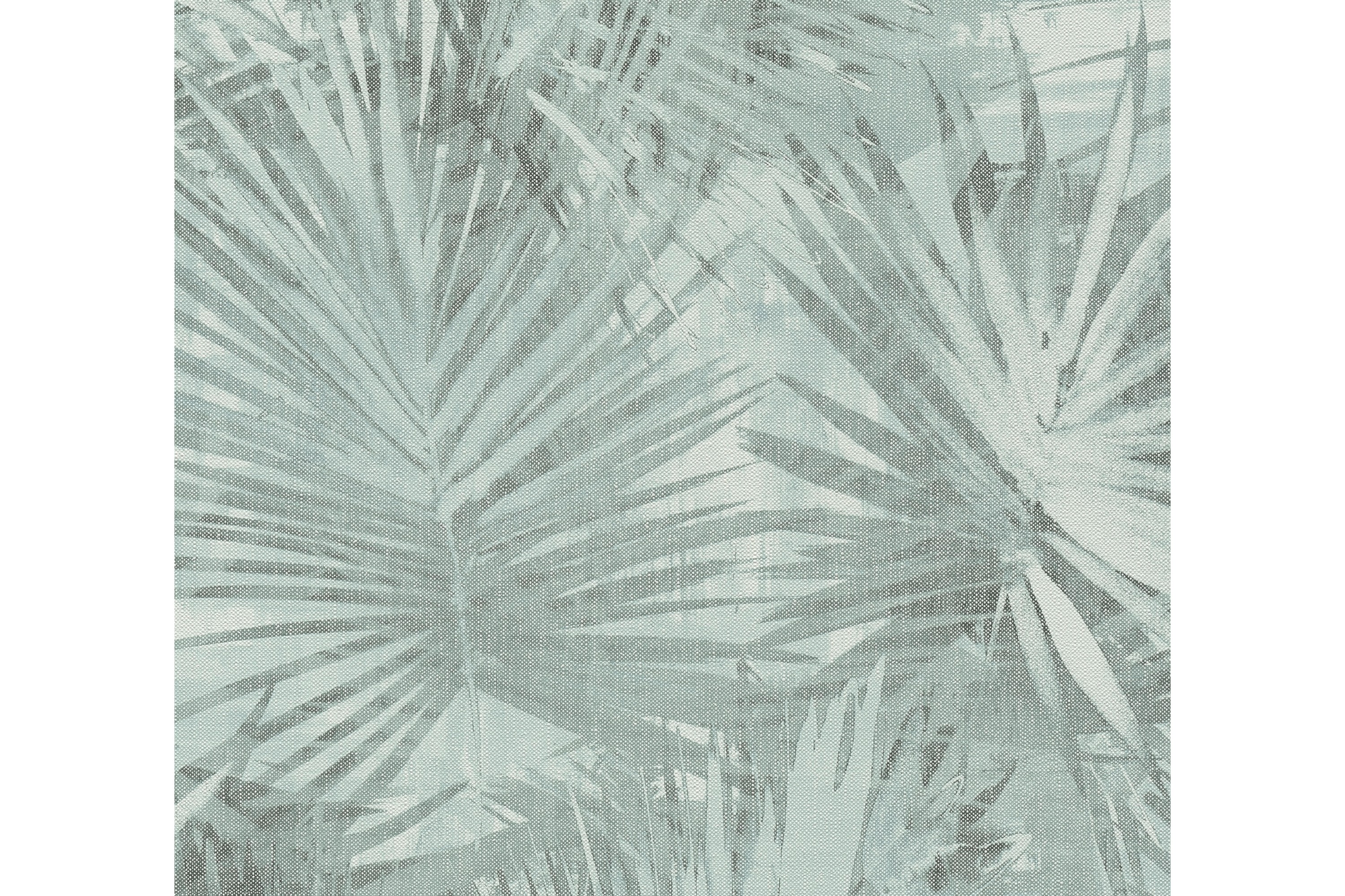 Palm tree Tapet Hygge Ovävd BlåGrön AS Creation