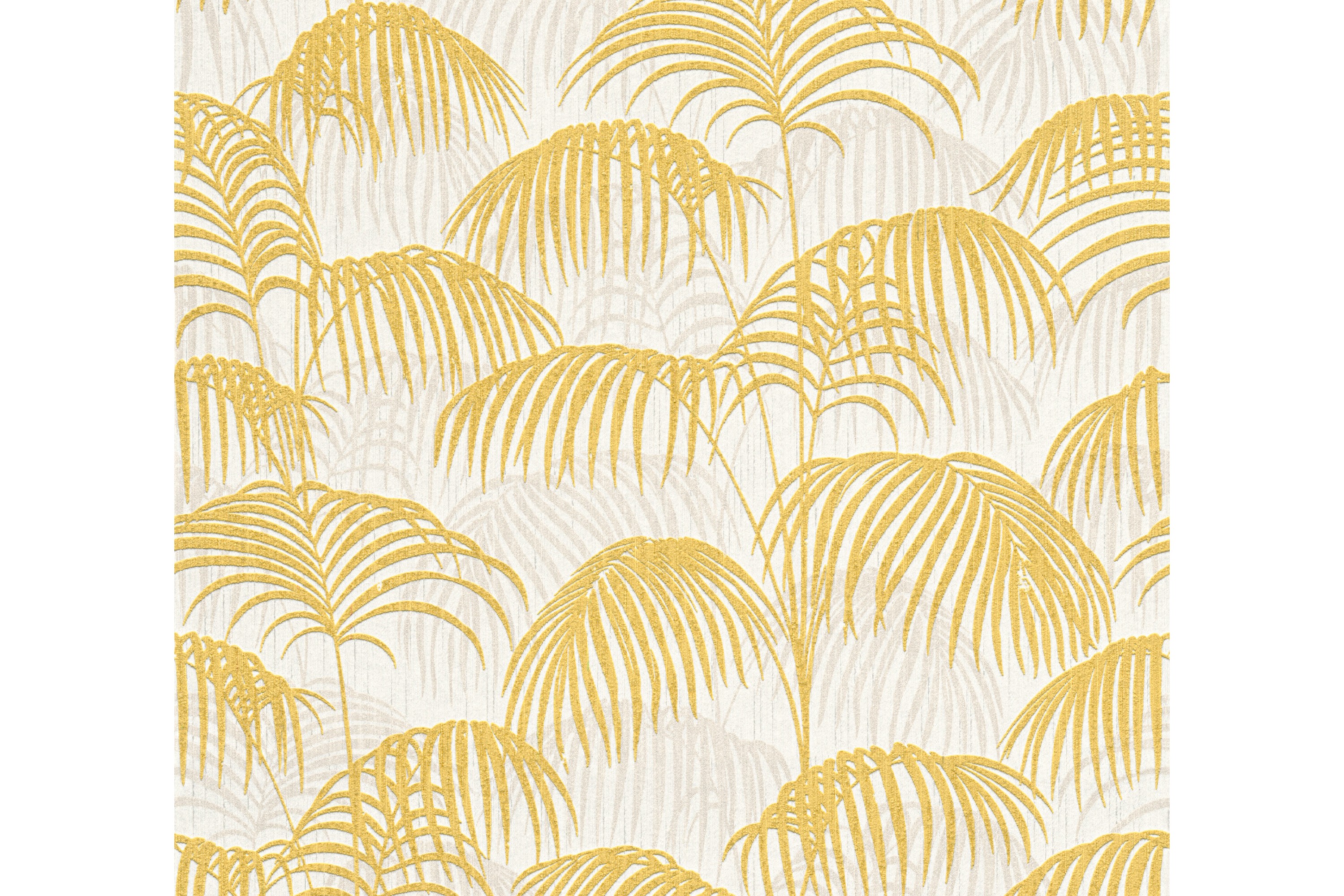 Palm tree Tapet Tessuto 2 Ovävd Guld AS Creation