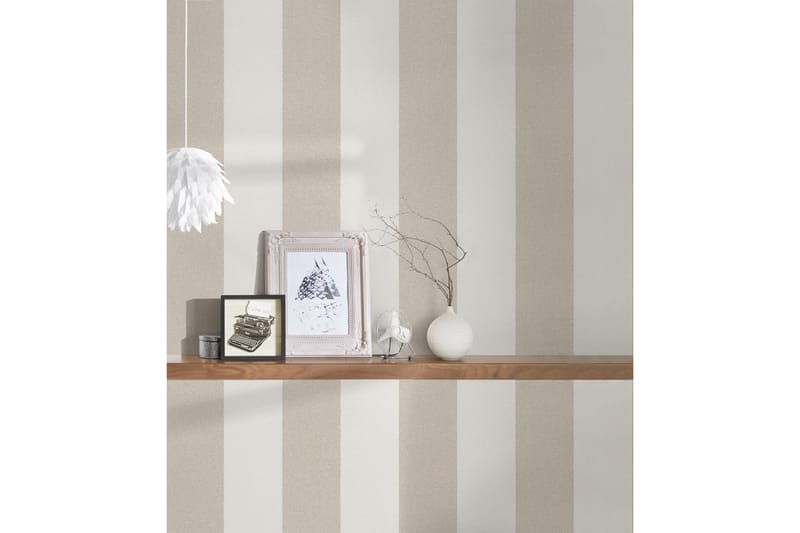 Randig Tapet New Elegance Ovävd Beige - AS Creation - Mönstrad tapet - Tapeter vardagsrum - Kökstapeter - Tapeter sovrum & sovrumstapet