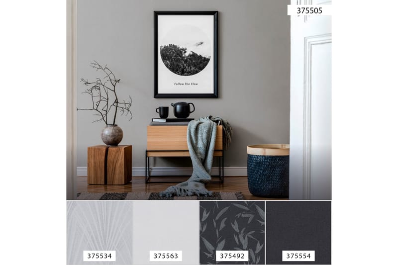 Randig Tapet New Elegance Ovävd Grå - AS Creation - Inredning - Tapet - Mönstrad tapet