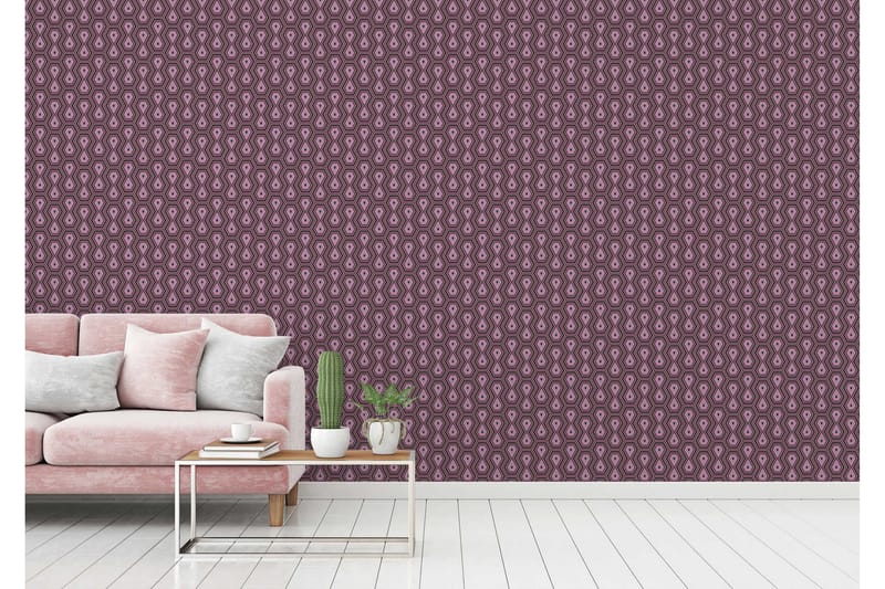 Retro style Tapet Jungle Chic Ovävd - AS Creation - Inredning - Tapet - Mönstrad tapet