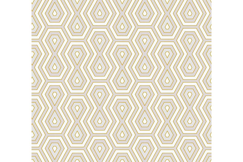 Retro style Tapet Jungle Chic Ovävd Guld - AS Creation - Inredning - Tapet - Mönstrad tapet