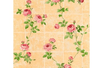Rosas Tapet Château Ovävd Rosa Grön - AS Creation - Inredning - Tapet - Mönstrad tapet