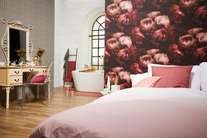 Rosas Tapet New Walls Romantic Dream Ovävd - AS Creation - Inredning - Tapet - Mönstrad tapet