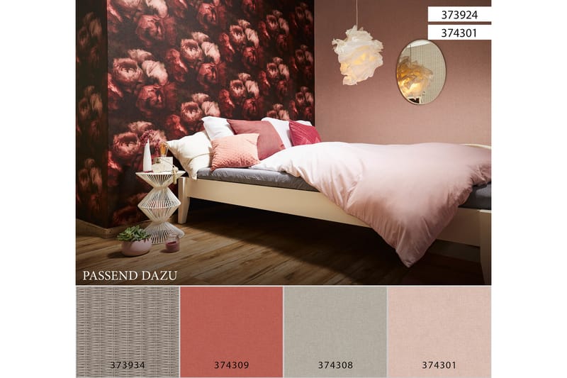 Rosas Tapet New Walls Romantic Dream Ovävd - AS Creation - Inredning - Tapet - Mönstrad tapet
