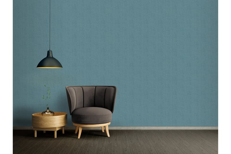 Slät Tapet Absolutely Chic Ovävd Blå - AS Creation - Inredning - Tapet - Mönstrad tapet