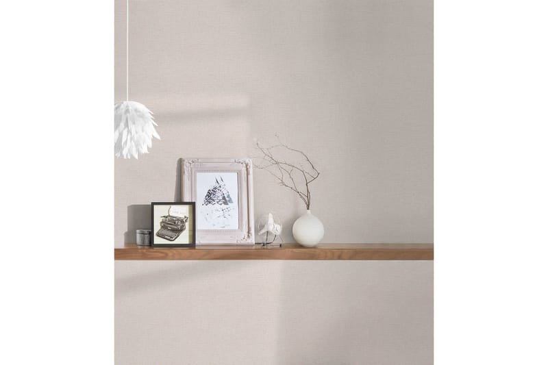 Slät Tapet Attractive Ovävd Beige - AS Creation - Inredning - Tapet - Mönstrad tapet