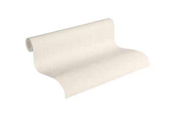 Slät Tapet Attractive Ovävd Beige Cream - AS Creation - Inredning - Tapet - Mönstrad tapet