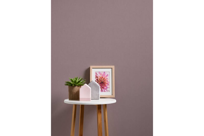 Slät Tapet Blommig Impression Ovävd Brun - AS Creation - Inredning - Tapet - Mönstrad tapet