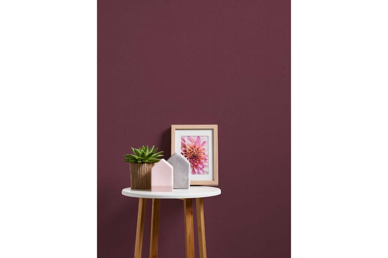 Slät Tapet Blommig Impression Ovävd Röd - AS Creation - Inredning - Tapet - Mönstrad tapet