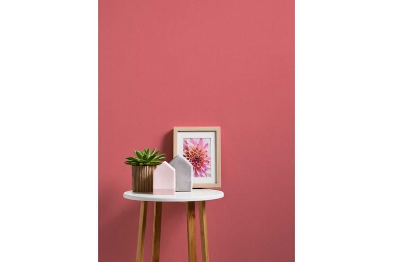 Slät Tapet Blommig Impression Ovävd Röd - AS Creation - Inredning - Tapet - Mönstrad tapet