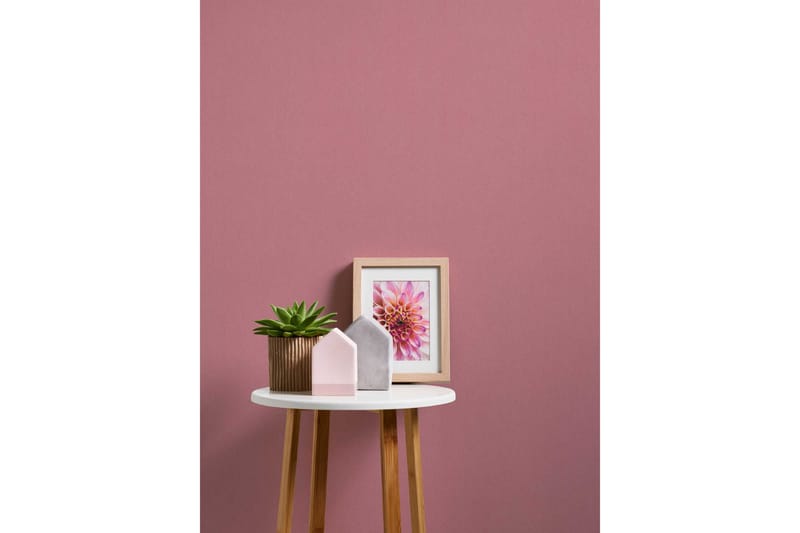 Slät Tapet Blommig Impression Ovävd Rosa - AS Creation - Inredning - Tapet - Mönstrad tapet