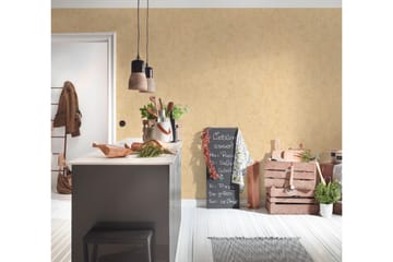 Slät Tapet Blooming Ovävd Orange - AS Creation - Inredning - Tapet - Mönstrad tapet