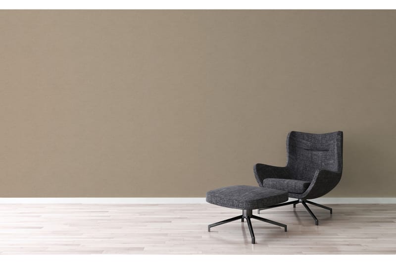Slät Tapet Cuba Ovävd Beige Brun - AS Creation - Inredning - Tapet - Mönstrad tapet