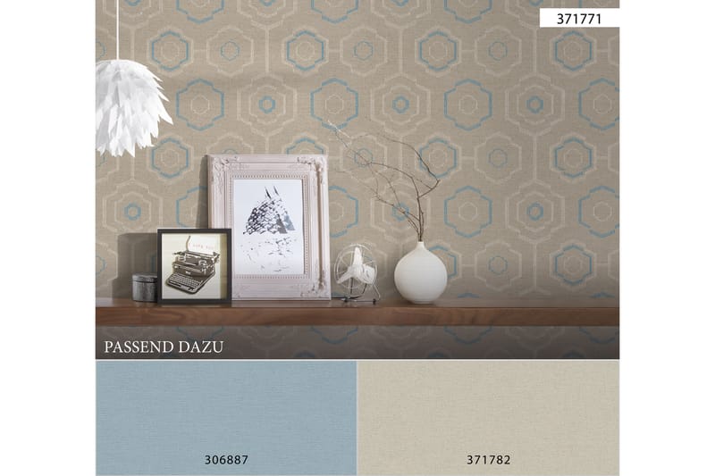 Slät Tapet Cuba Ovävd Beige Grå - AS Creation - Inredning - Tapet - Mönstrad tapet