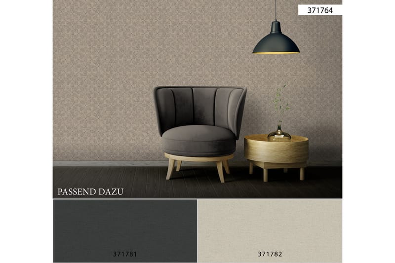 Slät Tapet Cuba Ovävd Beige Grå - AS Creation - Inredning - Tapet - Mönstrad tapet