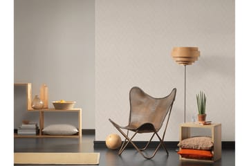 Slät Tapet Hygge Ovävd Beige - AS Creation - Inredning - Tapet - Mönstrad tapet
