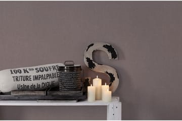 Slät Tapet Hygge Ovävd Brun - AS Creation - Inredning - Tapet - Mönstrad tapet