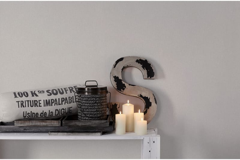 Slät Tapet Hygge Ovävd Cream Beige - AS Creation - Inredning - Tapet - Mönstrad tapet