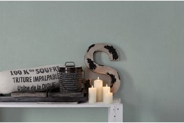 Slät Tapet Hygge Ovävd Grön - AS Creation - Inredning - Tapet - Mönstrad tapet