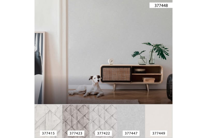 Slät Tapet Industrial Ovävd Grå Vit - AS Creation - Mönstrad tapet - Tapeter vardagsrum - Kökstapeter - Tapeter sovrum & sovrumstapet