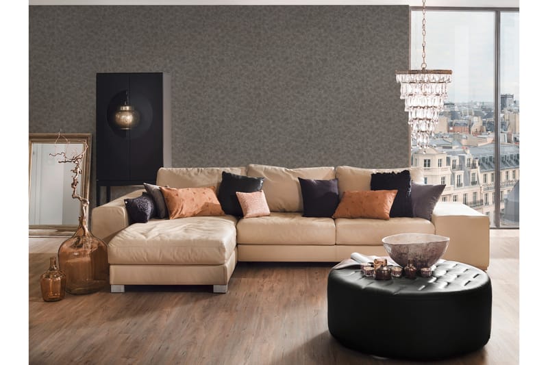 Slät Tapet Luxury Tapet Ovävd Grå - AS Creation - Inredning - Tapet - Mönstrad tapet