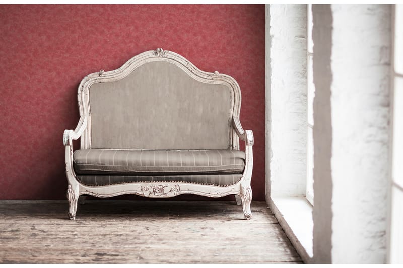 Slät Tapet Luxury Tapet Ovävd Röd - AS Creation - Inredning - Tapet - Mönstrad tapet