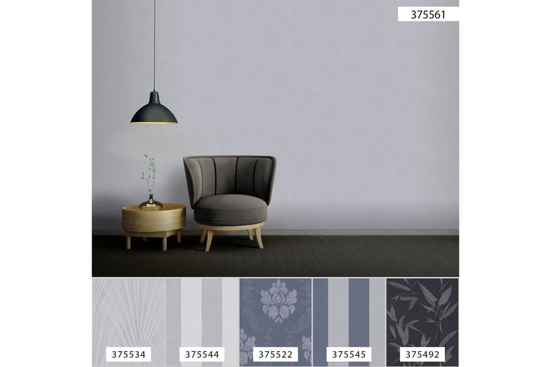Slät Tapet New Elegance Ovävd Grå - AS Creation - Inredning - Tapet - Mönstrad tapet