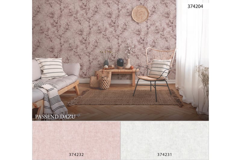 Slät Tapet New Walls Cosy & Relax Ovävd - AS Creation - Inredning - Tapet - Mönstrad tapet
