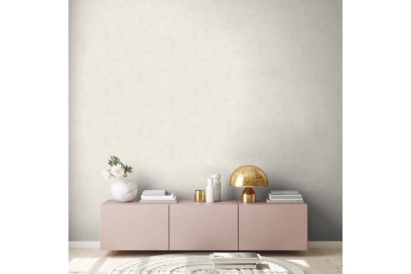 Slät Tapet New Walls Ovävd Cream - AS Creation - Inredning - Tapet - Mönstrad tapet