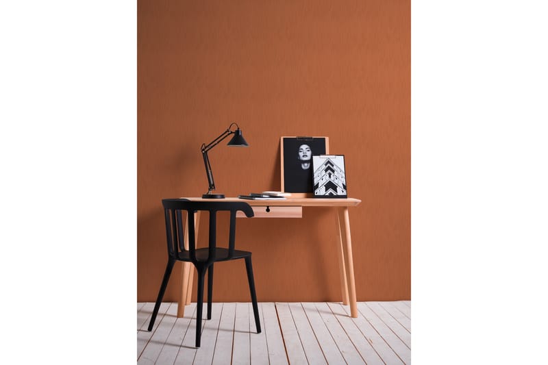 Slät Tapet Tessuto 2 Ovävd Orange - AS Creation - Inredning - Tapet - Mönstrad tapet