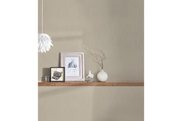 Slät Tapet Tessuto Ovävd Beige - AS Creation - Inredning - Tapet - Mönstrad tapet