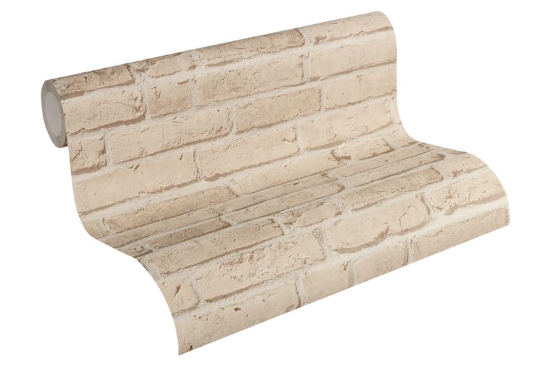 Sten Tapet Ovävd Beige - AS Creation - Inredning - Tapet - Mönstrad tapet