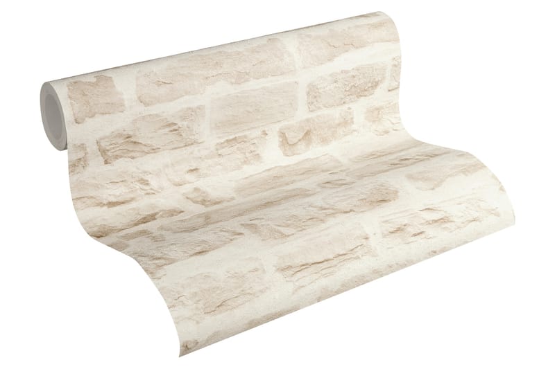 Sten Tapet Ovävd Beige - AS Creation - Inredning - Tapet - Mönstrad tapet