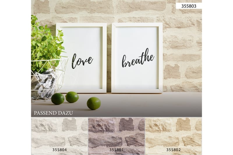Sten Tapet Ovävd Beige - AS Creation - Inredning - Tapet - Mönstrad tapet