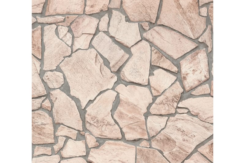 Sten Tapet Ovävd Beige Grå Brun - AS Creation - Inredning - Tapet - Mönstrad tapet