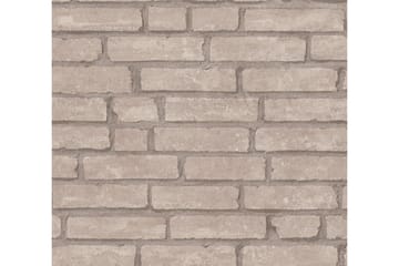 Sten Tapet Ovävd Grå Beige