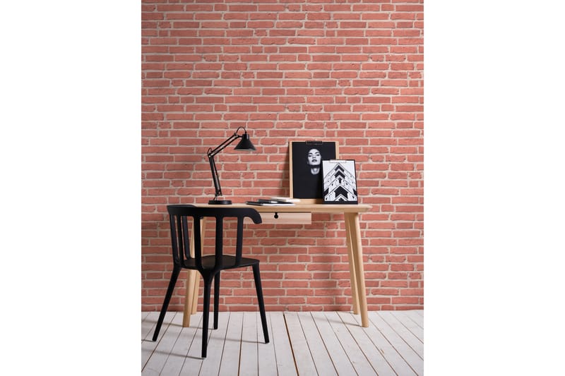 Sten Tapet Ovävd Röd Beige - AS Creation - Inredning - Tapet - Mönstrad tapet