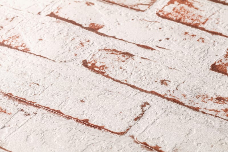 Sten Tapet Ovävd Röd Brun Beige - AS Creation - Inredning - Tapet - Mönstrad tapet