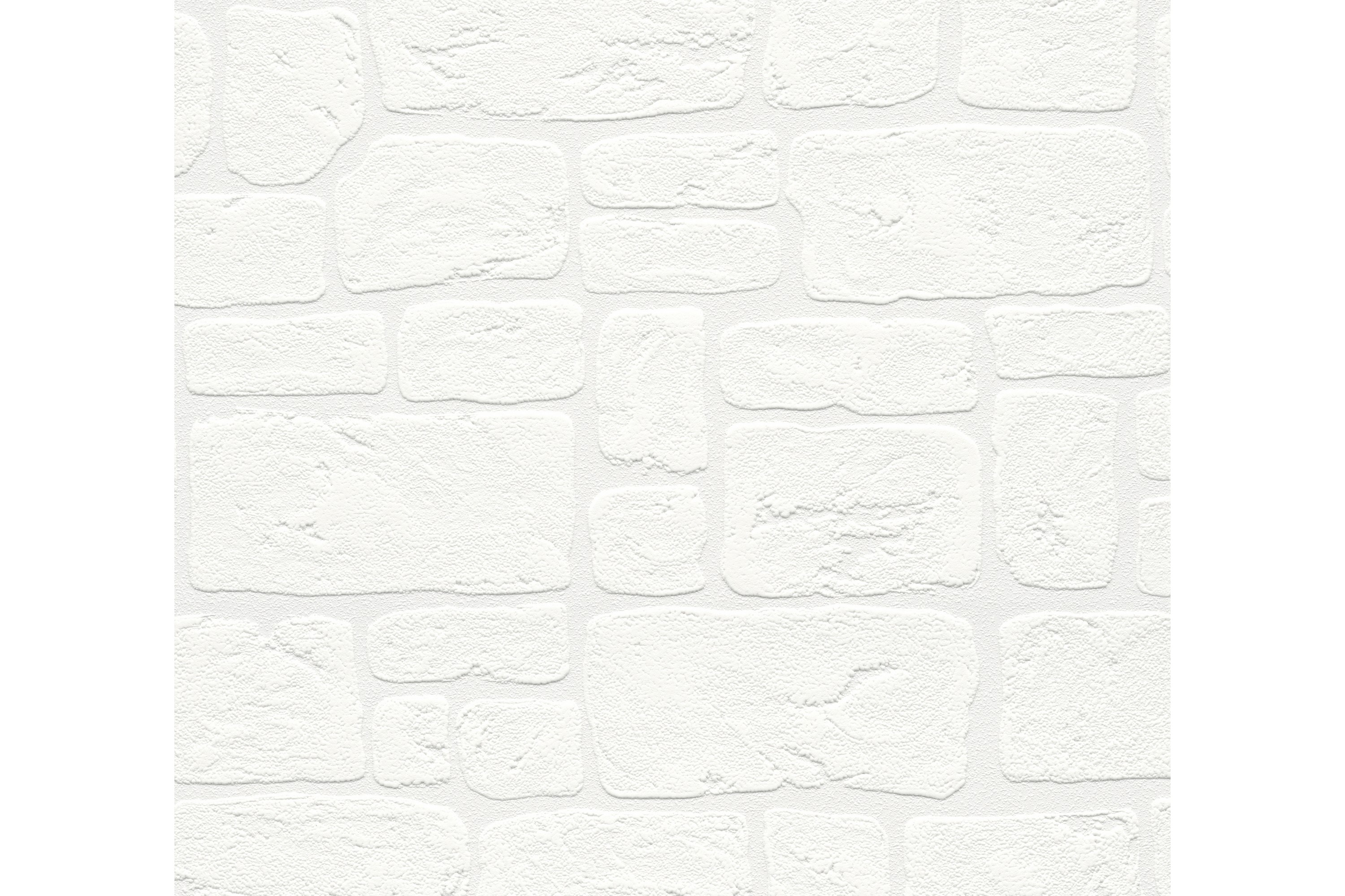Stone effect Tapet Svart Vit Papper Vit AS Creation