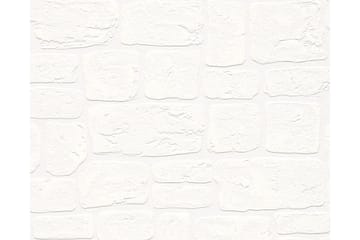 Stone effect Tapet Svart & Vit Papper Vit - AS Creation - Inredning - Tapet - Mönstrad tapet