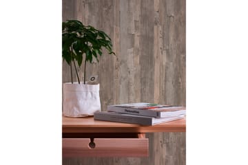 Trälik Tapet Ovävd Beige Brun - AS Creation - Inredning - Tapet - Mönstrad tapet