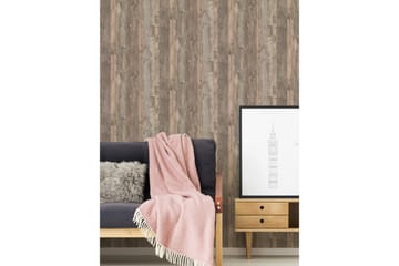 Trälik Tapet Ovävd Beige Brun - AS Creation - Inredning - Tapet - Mönstrad tapet