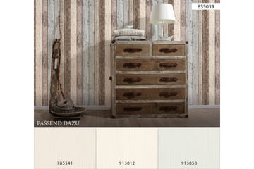 Trälik Tapet Ovävd Brun Blå Beige - AS Creation - Inredning - Tapet - Mönstrad tapet