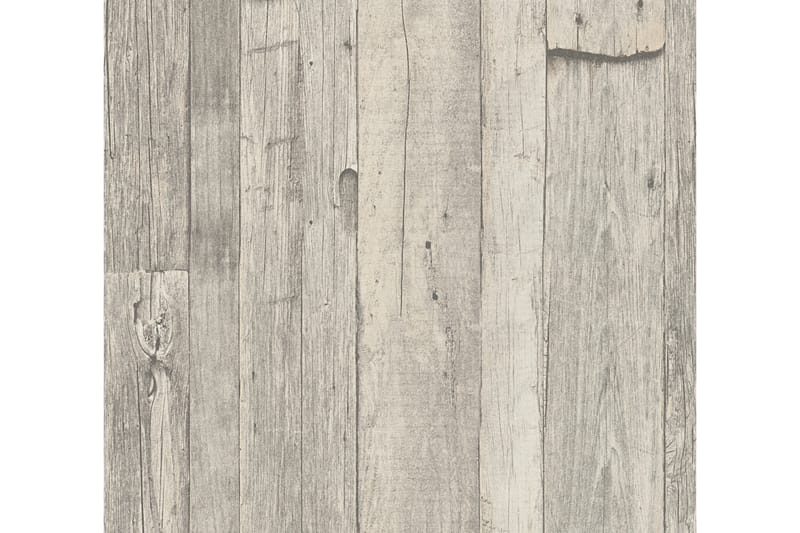 Trälik Tapet Ovävd Grå Beige - AS Creation - Inredning - Tapet - Mönstrad tapet