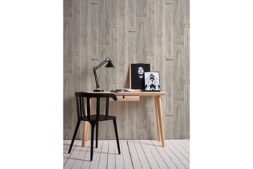 Trälik Tapet Ovävd Grå Beige - AS Creation - Inredning - Tapet - Mönstrad tapet