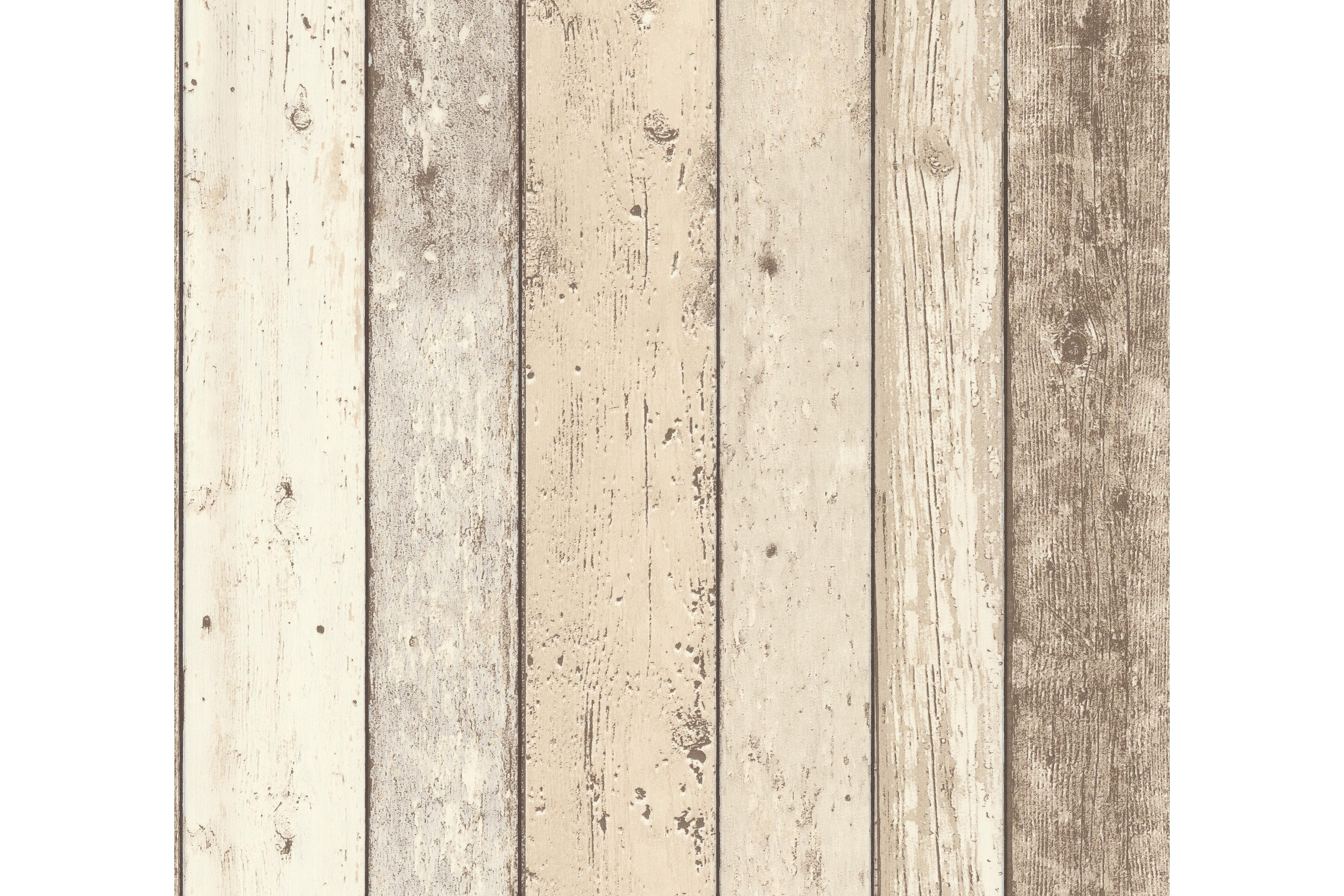 Trälik Tapet Ovävd Beige Brun Vit AS Creation