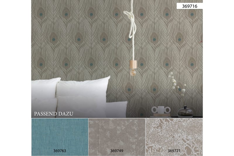 Vintage Tapet Absolutely Chic Ovävd - AS Creation - Inredning - Tapet - Mönstrad tapet